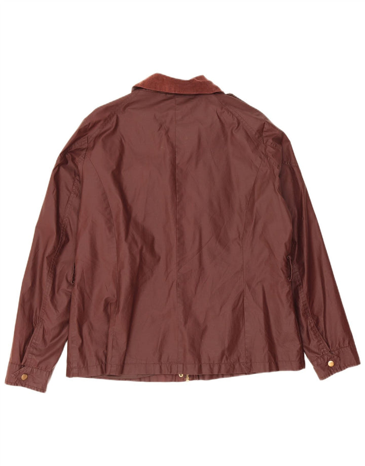 Laura Ashley Damen Utility-Jacke UK 16 Large Braune Baumwolle