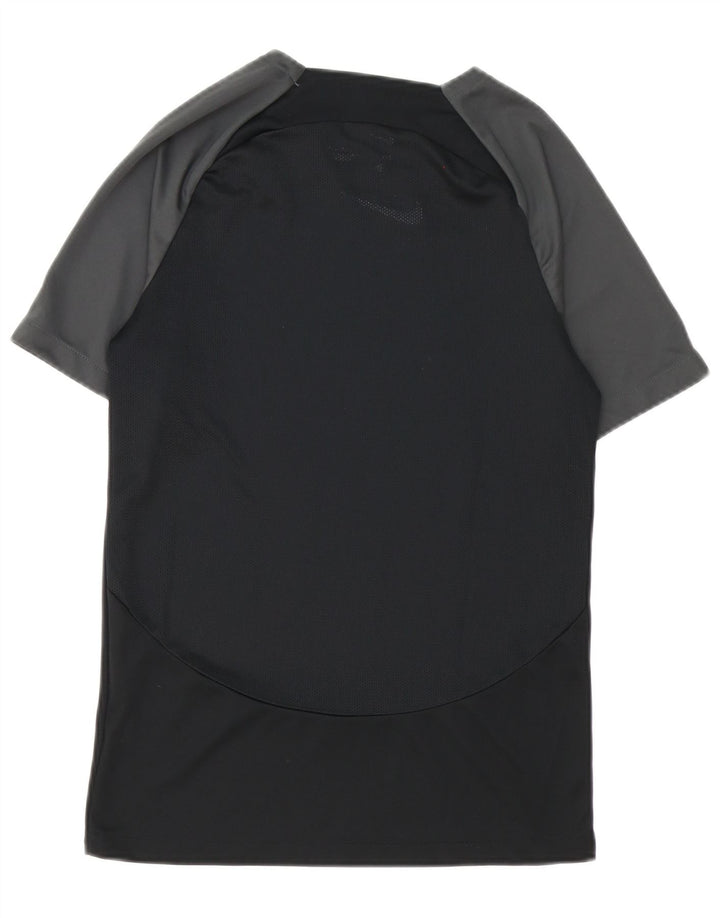 Nike Herren-T-Shirt mit Dri-Fit-Grafik, Größe S, Schwarz, Farbblock-Polyester