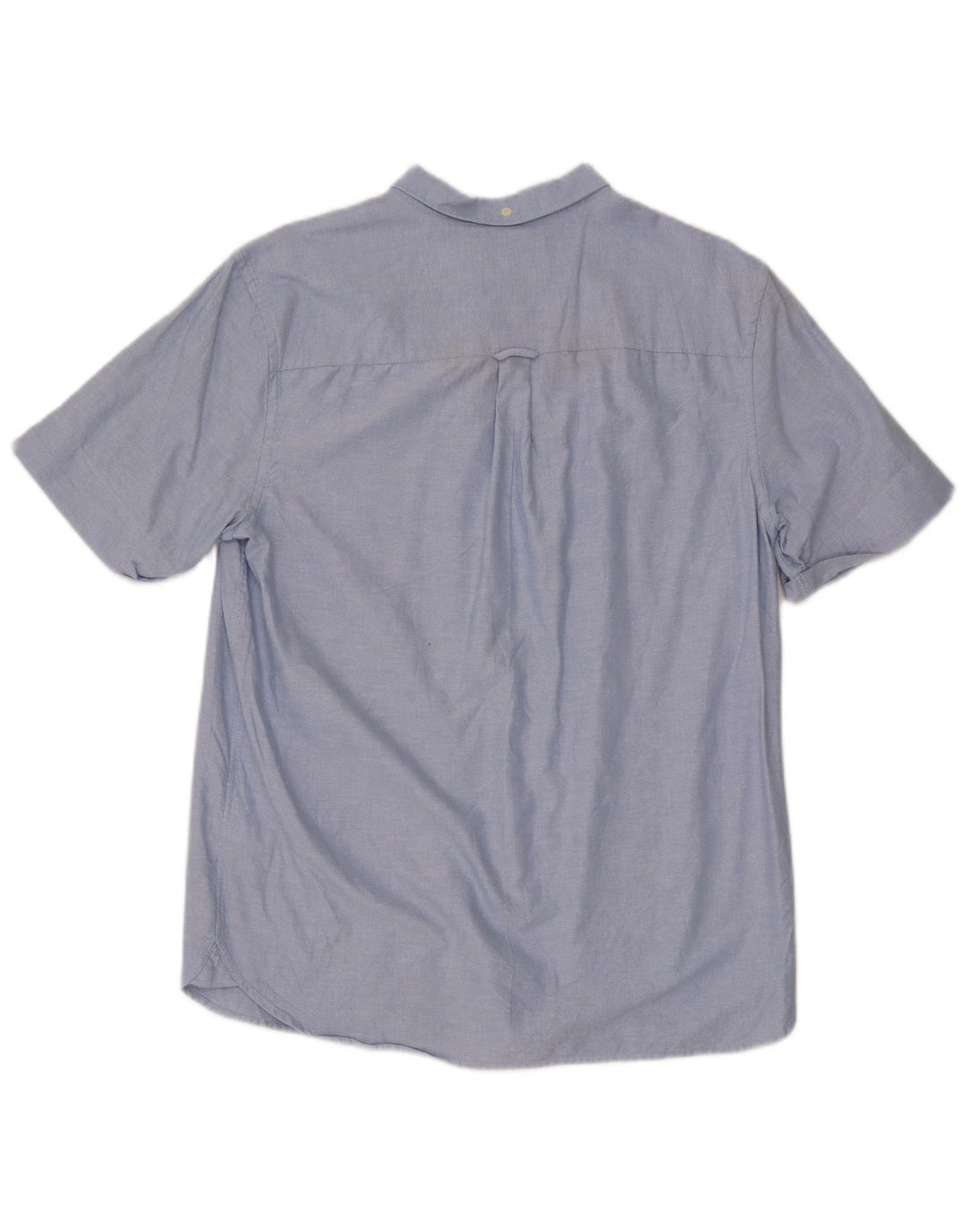 Lyle & Scott Herren-Kurzarmhemd, Größe L, Blau, Baumwolle