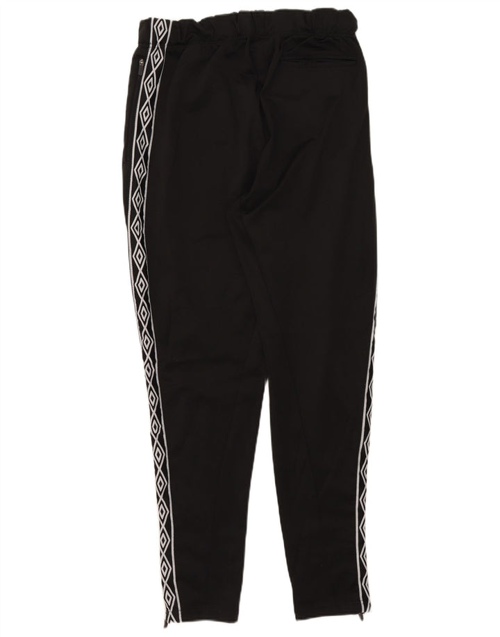 Umbro Herren-Trainingshose mit Grafik, groß, aus schwarzem Polyester
