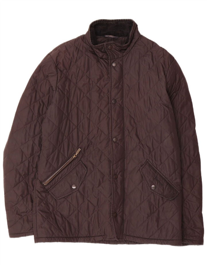 BARBOUR Herren Steppjacke UK 36 Small Schwarz Polyester