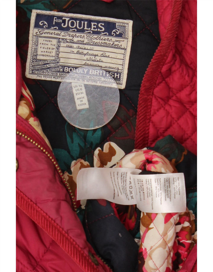Joules Damen Steppjacke UK 12 Mittelrosa Polyester