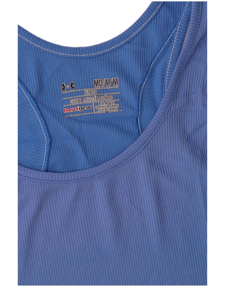 Under Armour Damen Heat Gear Weste Top UK 12 Mittelblau