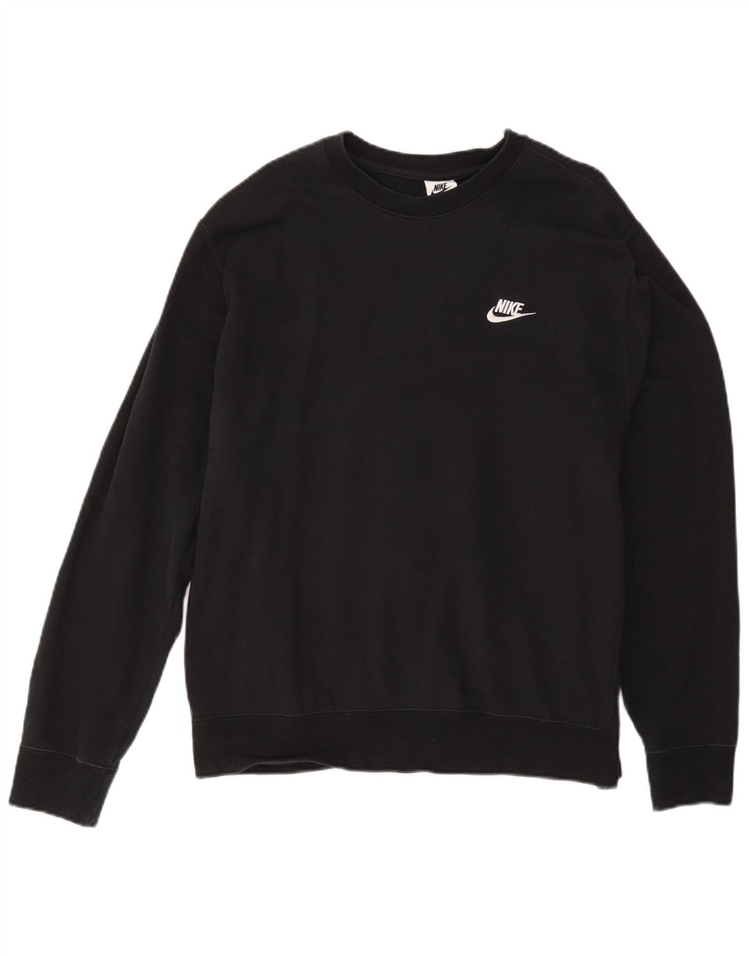 Nike Herren-Sweatshirt-Pullover, groß, schwarze Baumwolle