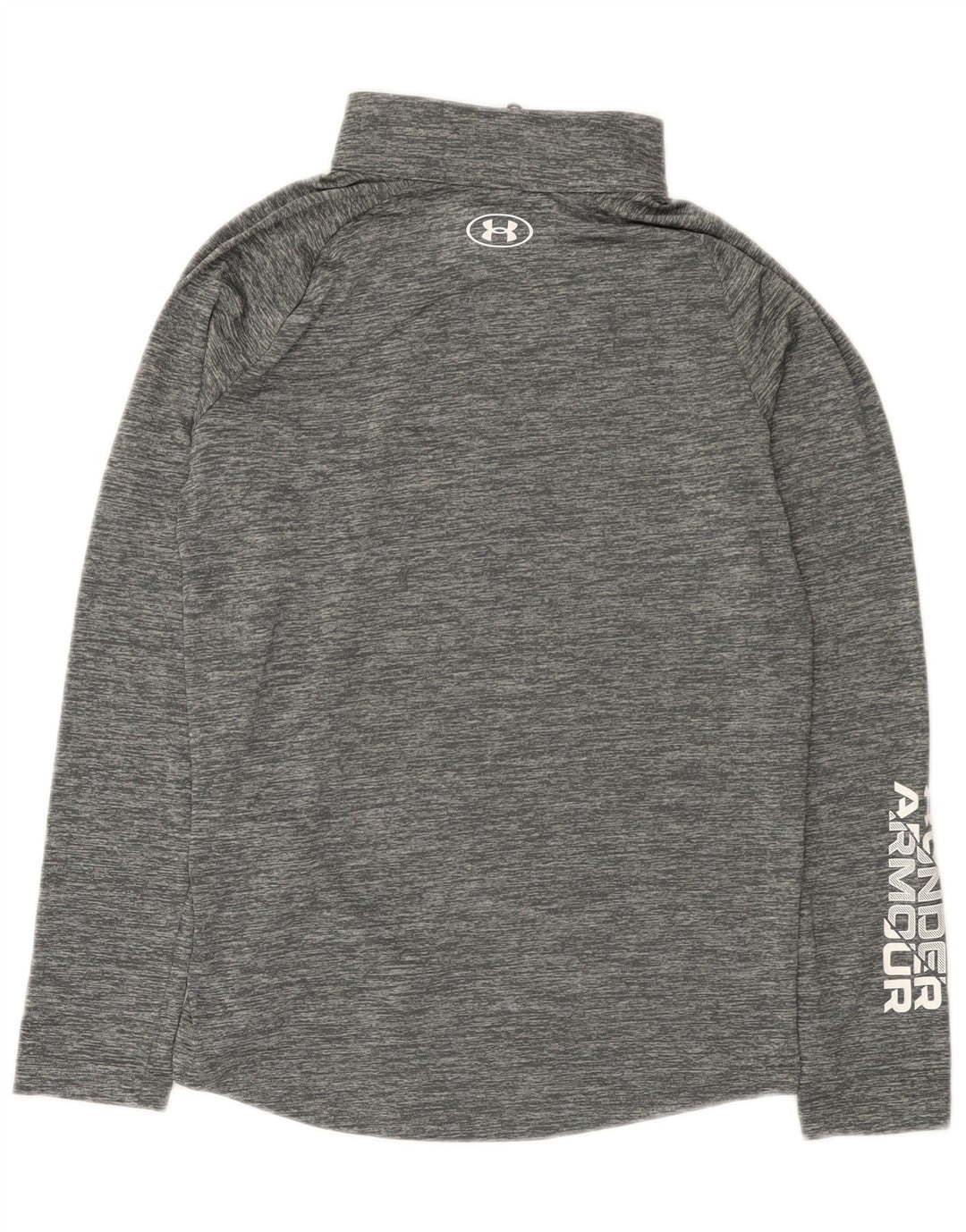 Under Armour Mädchen-Trainingsanzug mit grafischem Pullover, 11–12 Jahre, Größe L, Grau