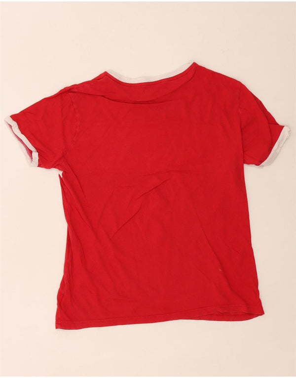 Tommy Hilfiger Herren-T-Shirt mit Grafik, Größe S, Rot, Colourblock-Baumwolle