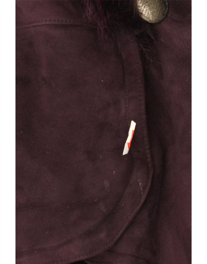 Vintage Damen 3/4 Ärmel übergroße Jacke IT 42 Mittellila