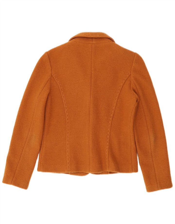 Max Mara Damen Weekend 2-Knopf-Blazerjacke UK 12 Mittelorange