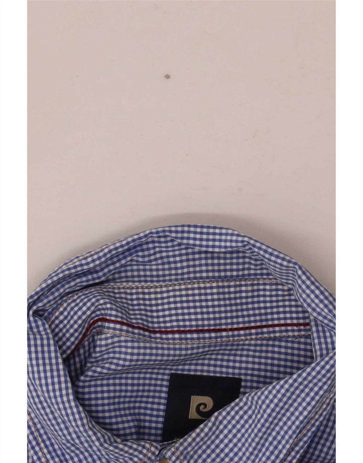 Pierre Cardin Herren Grafikhemd Mittelblau Gingham