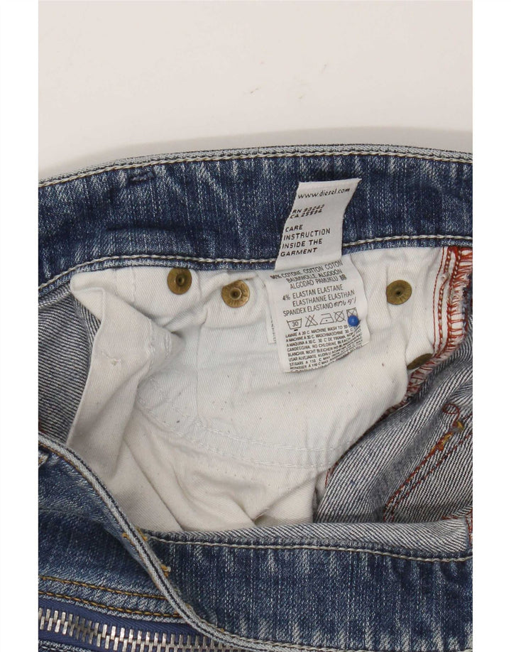 Diesel Damen Distressed Slim Jeans W27 L31 Blaue Baumwolle