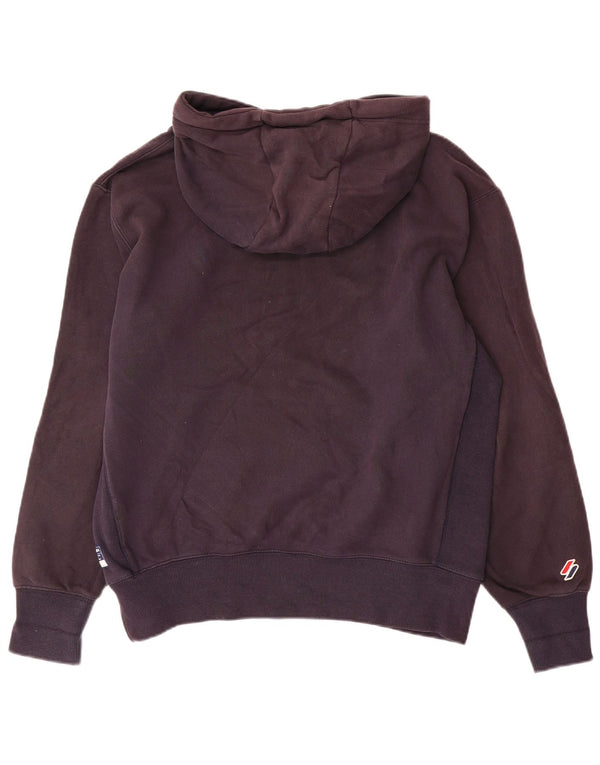 Superdry Mens Graphic Hoodie Jumper XL Navy Blue Cotton