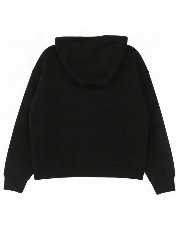 Sweaty Betty Damen-Pullover mit Kapuze, übergroß, mit Reißverschluss, UK 16, Größe L, Schwarz, Baumwolle