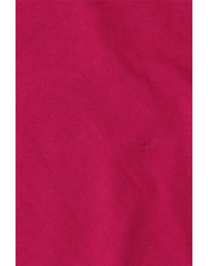 Nike Womens Graphic Oversized Sweatshirt Pullover UK 14 Mittelrosa Baumwolle