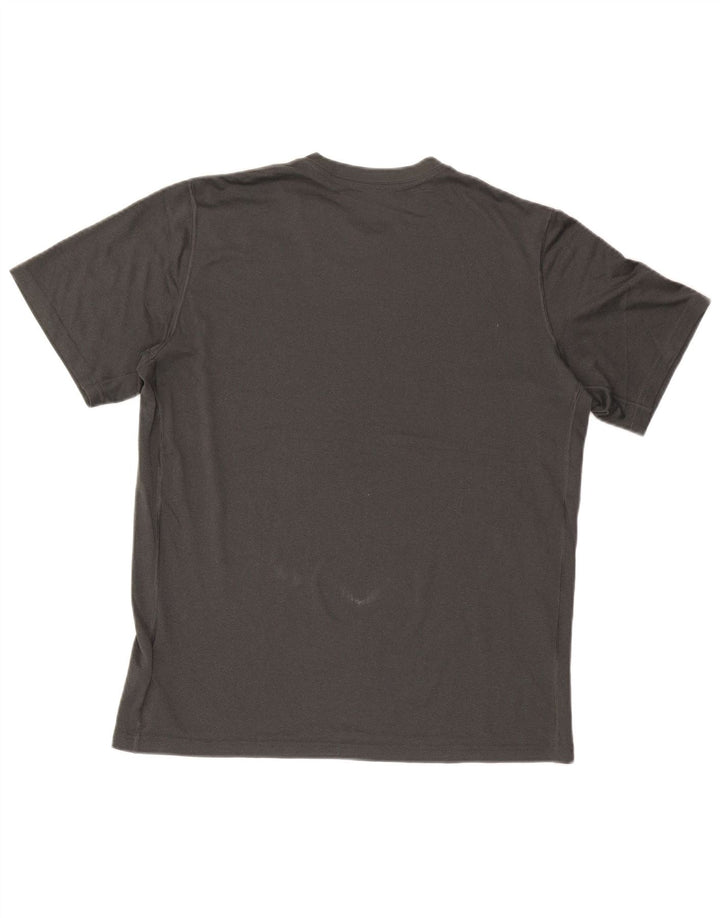 Nike Herren Dri Fit T-Shirt Top Large Grau Polyester