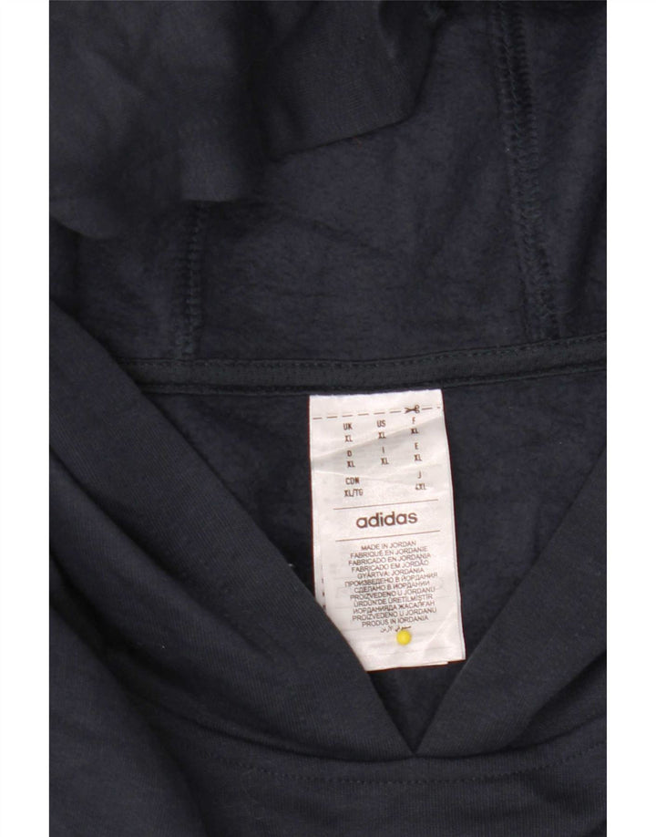 Adidas Herren Kapuzenpullover XL Marineblau Polyester