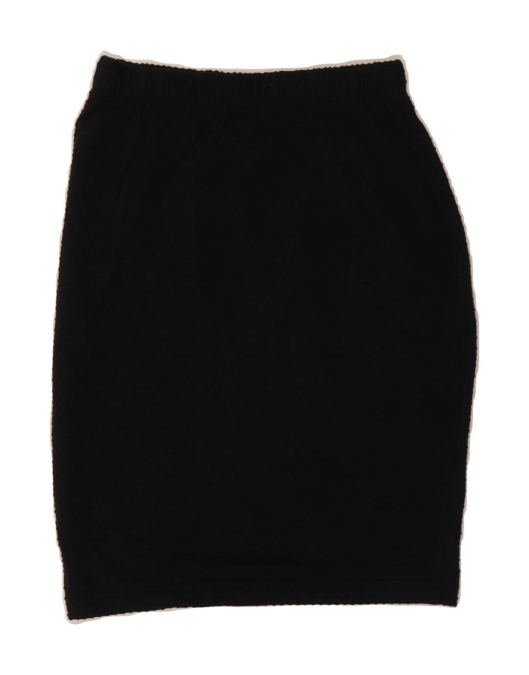 VINTAGE Womens Pencil Skirt Medium W30 L20 Black Cotton Vintage Vintage and Second-Hand Vintage from Messina Hembry 