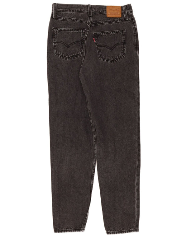 Levi's Damen Mom High Waist Tapered Jeans W27 L29 Grau 80er Jahre