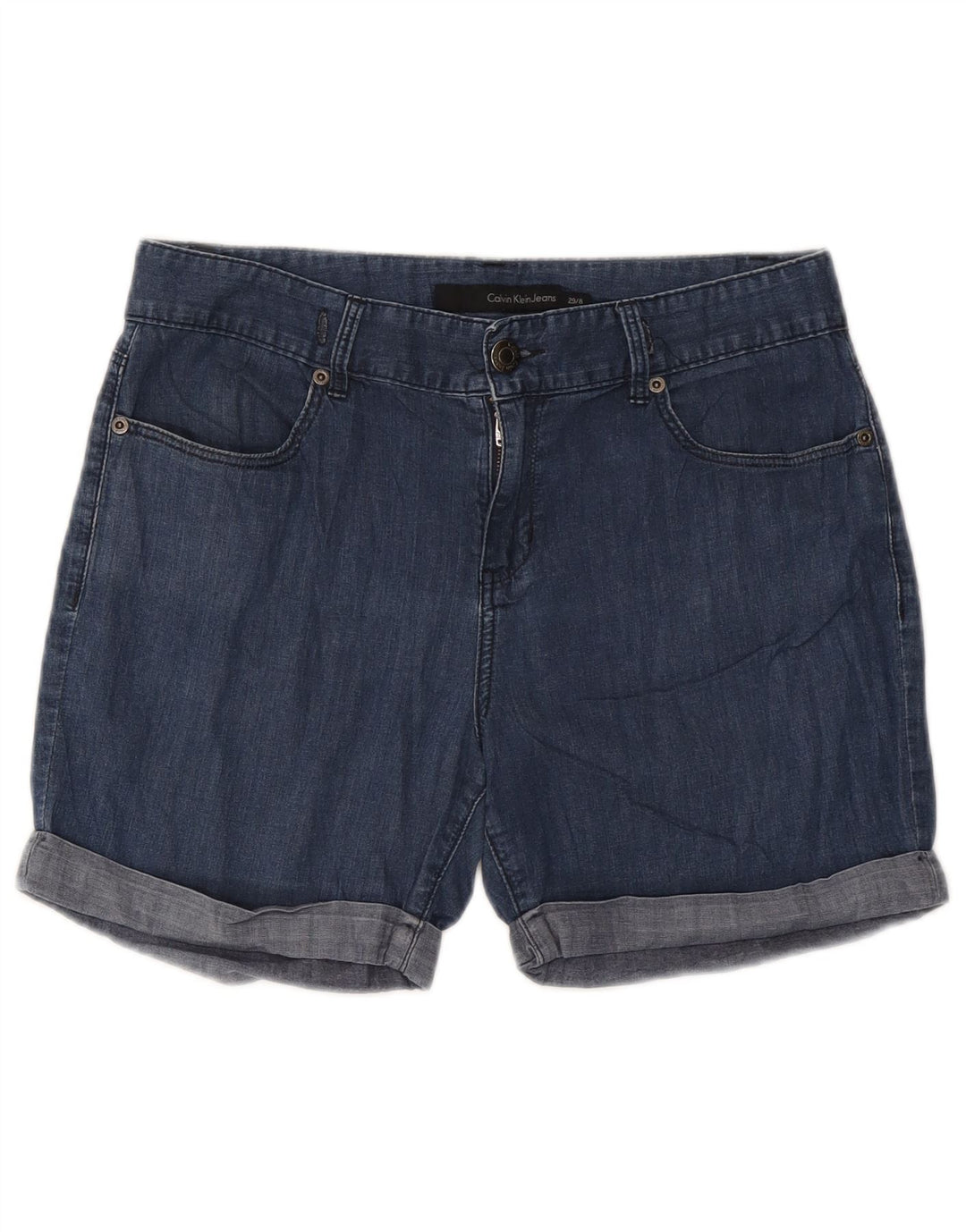Calvin Klein Jeans Damen Jeansshorts US 8 Medium W29 Blaue Baumwolle