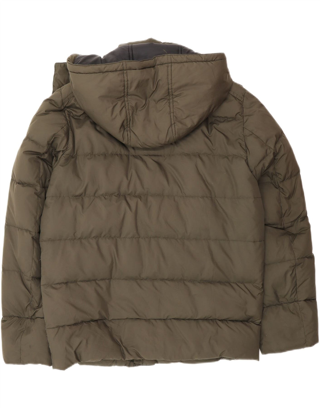 Fay Herren-Jacke mit Kapuze, gepolstert, UK 40, Größe L, Khaki, Polyamid