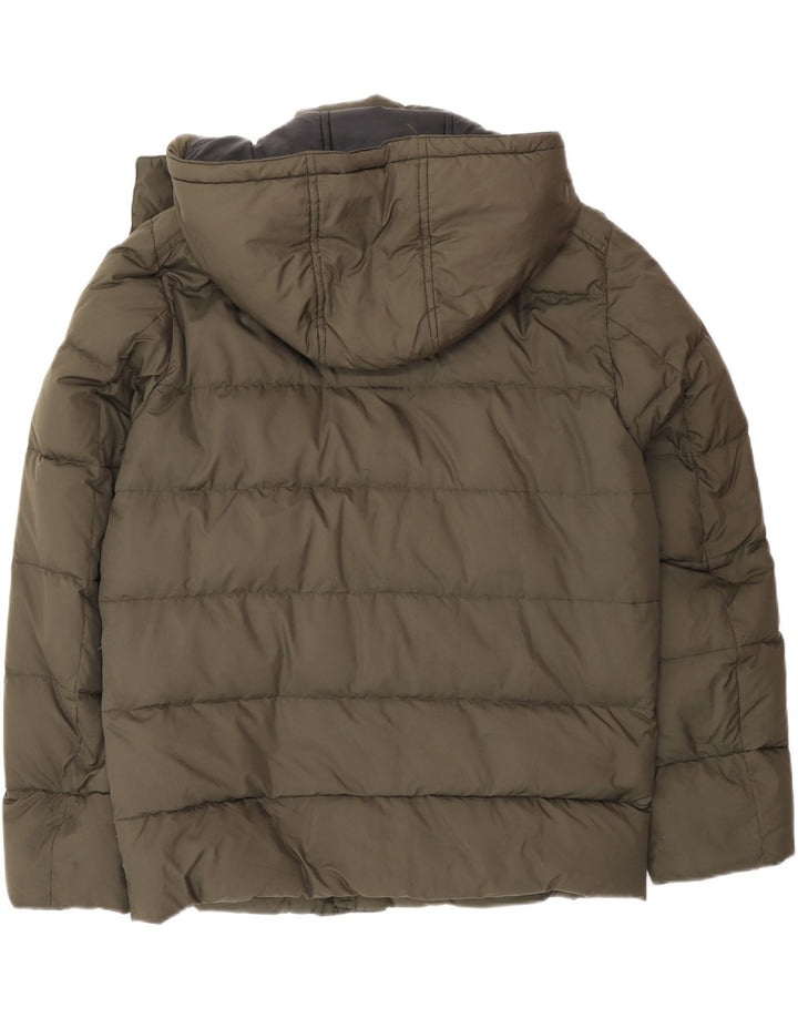 Fay Herren-Jacke mit Kapuze, gepolstert, UK 40, Größe L, Khaki, Polyamid