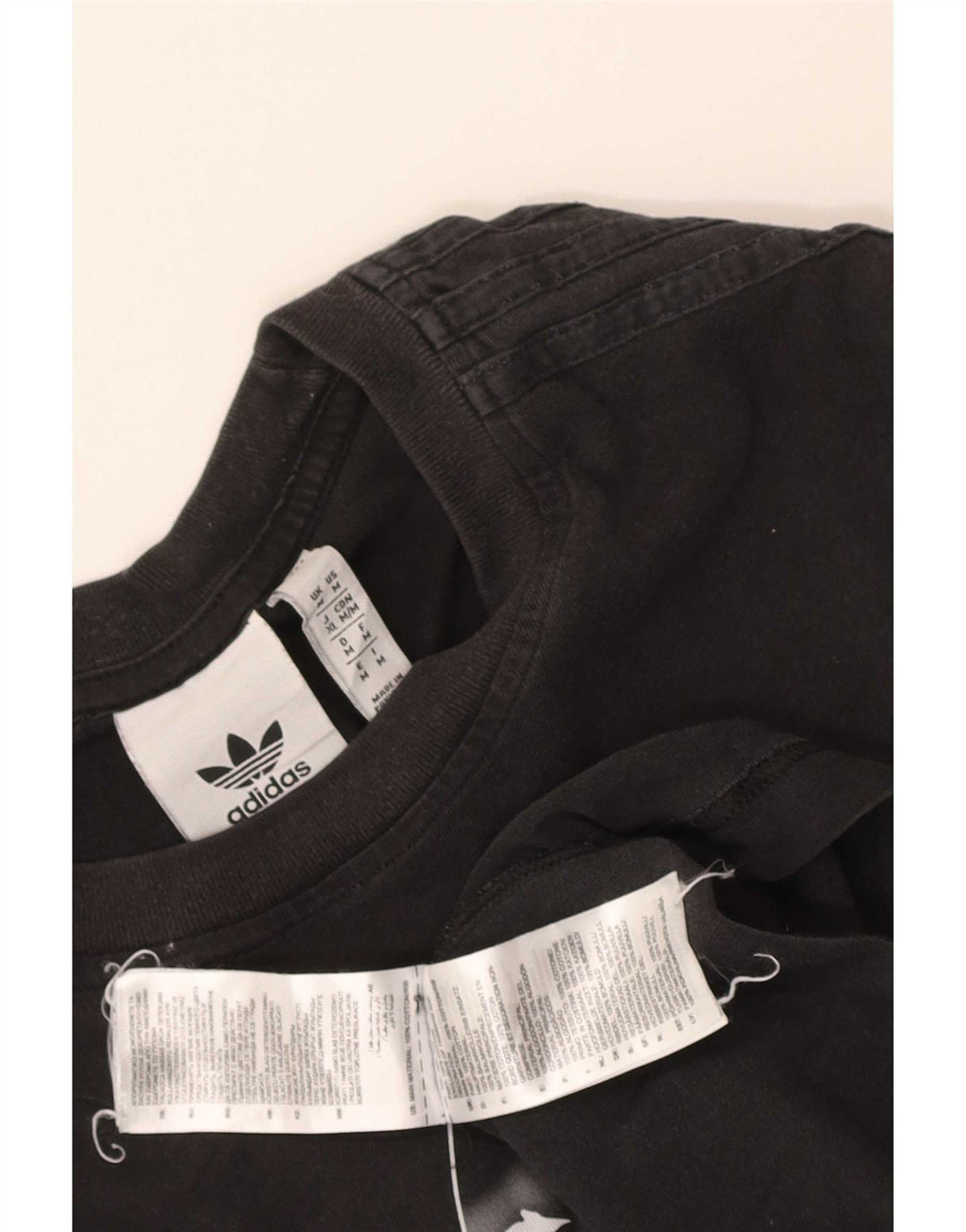 Adidas Herren Graphic Top Langarm Mittelschwarz Baumwolle