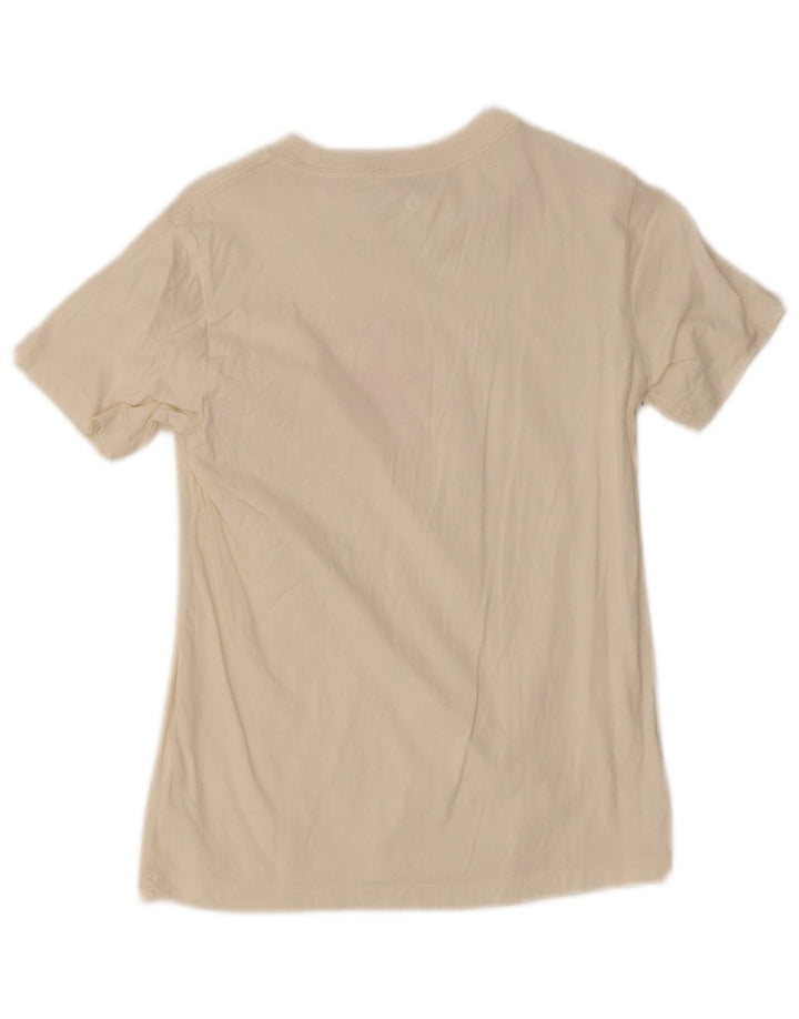 Converse Damen Grafik T-Shirt Top UK 8 Small Weiß