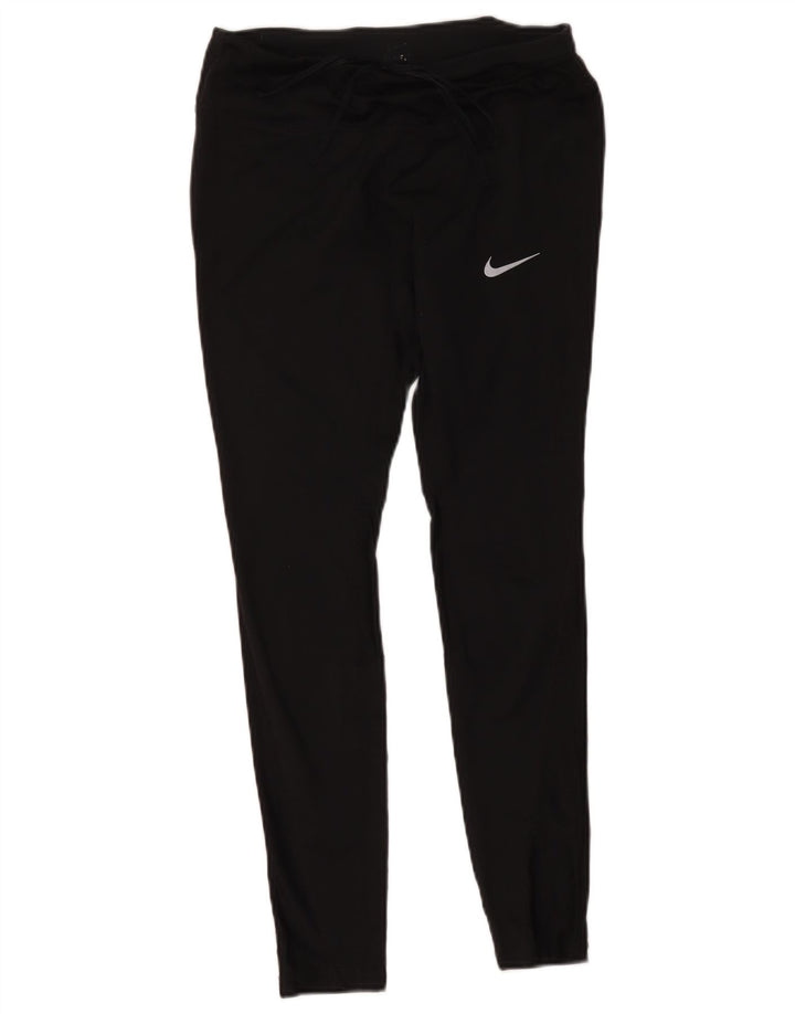 Nike Damen Dri Fit Leggings UK 14 Medium Schwarz