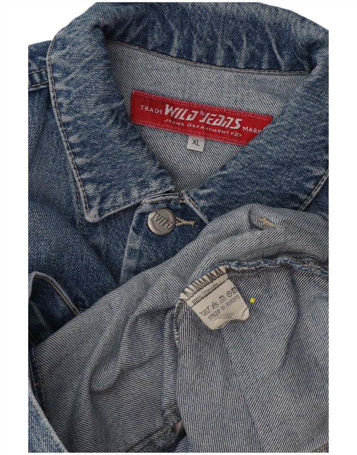 Wild Jeans Damen Jeansjacke UK 18 XL Blaue Baumwolle