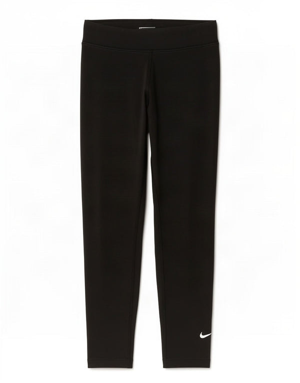 Nike Damen Leggings UK 10 Small Schwarz Baumwolle