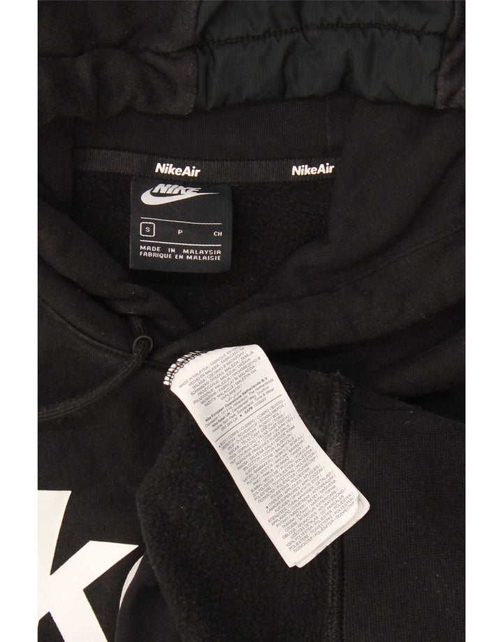 Nike Herren-Kapuzenpullover mit Grafik, Größe S, Schwarz, Baumwolle