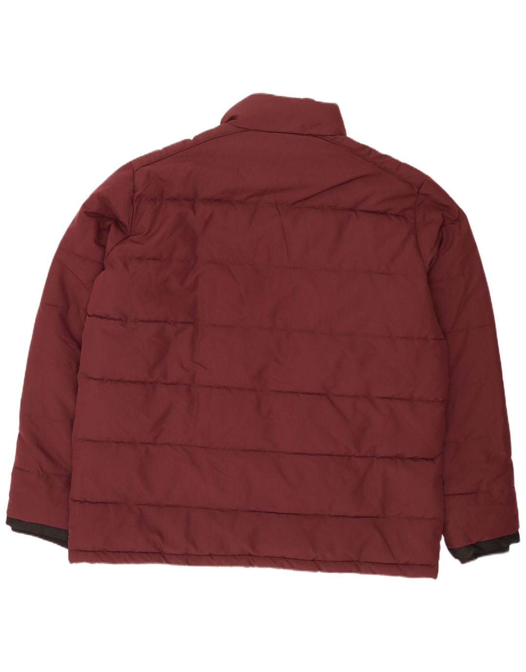 Marks & Spencer Herren Wattierte Jacke UK 46 3XL Burgunderrot Polyester Modern