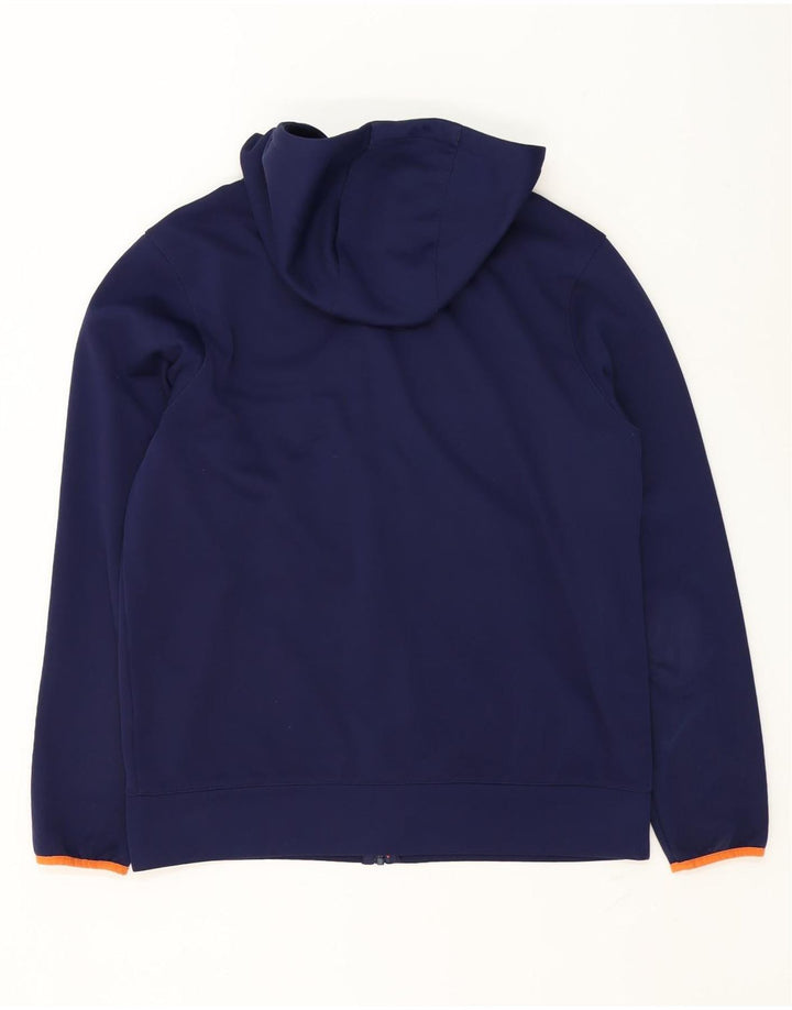 Canterbury Herren-Kapuzenpullover mit Reißverschluss, groß, marineblaues Farbblock-Polyester