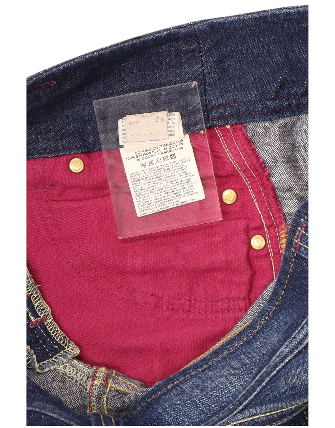 Diesel Bootcut-Jeans für Damen, W26, L29, blaue Baumwolle