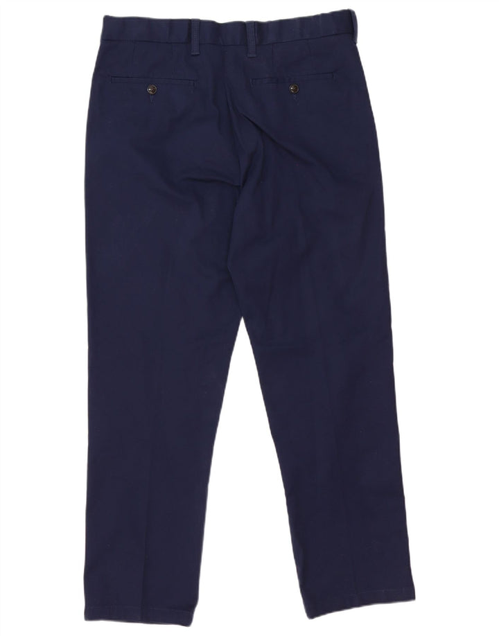 Marks & Spencer Herren Blue Harbor Regular Chinohose W34 L29 Marineblau