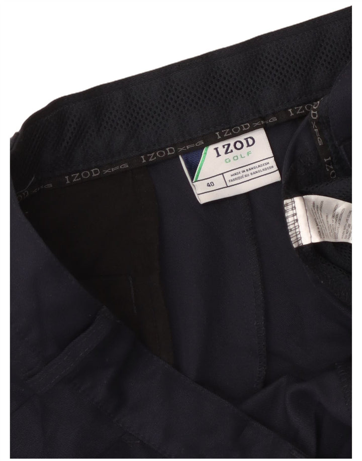 Izod Herren Cargoshorts W40 XL Marineblau Polyester