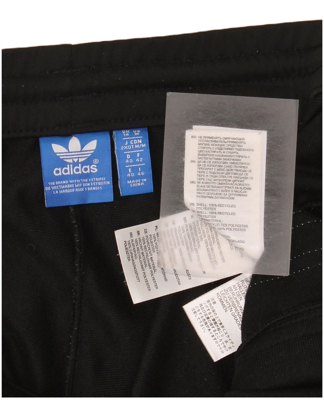 Adidas Damen Trainingshose UK 14 Large Schwarz Polyester