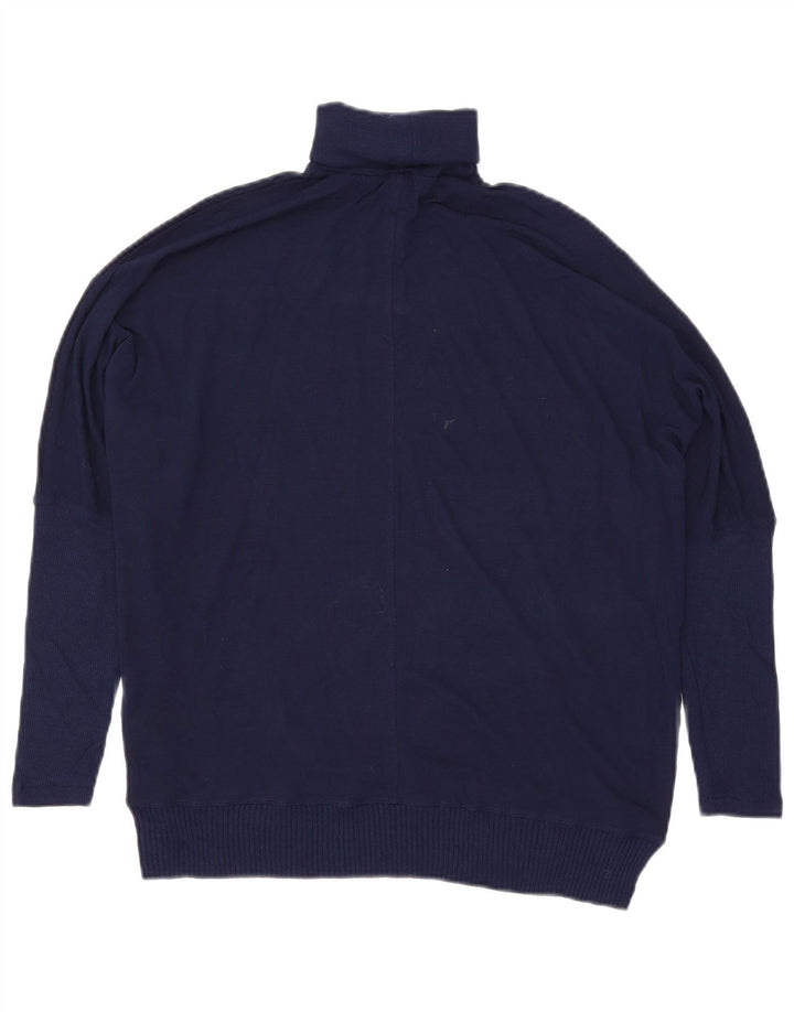 Zara Damen-Pullover mit Rollkragen, übergroß, Gr. 10, Marineblau