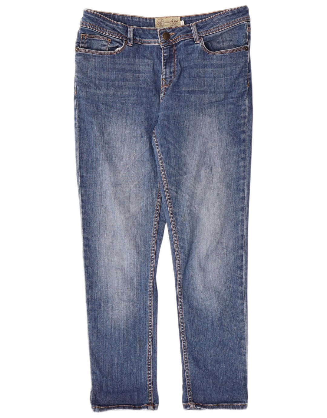 FAT FACE Womens Slim Jeans UK 12 Medium W28 L26  Blue Cotton
