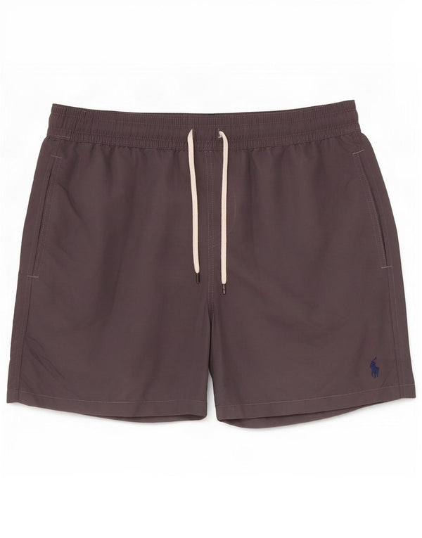 Polo Ralph Lauren Herren-Badeshorts aus mittelgrauem Nylon