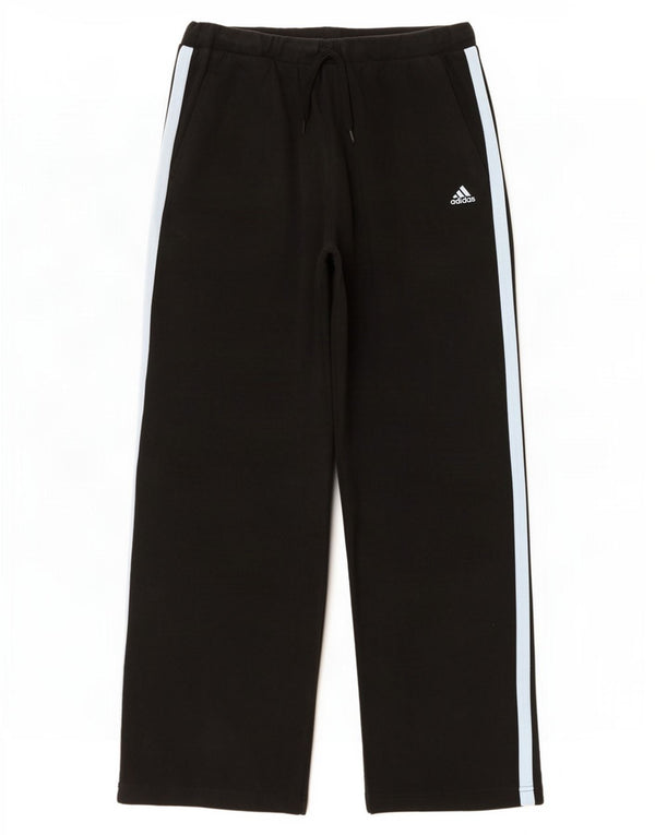 Adidas Damen-Trainingshose mit weitem Bein, UK 14, Größe L, Schwarz, Farbblock