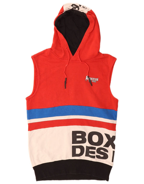 Boxeur Des Rues Kapuzenpullover mit Grafik für Jungen, 13–14 Jahre, XL, Rot, Farbblock