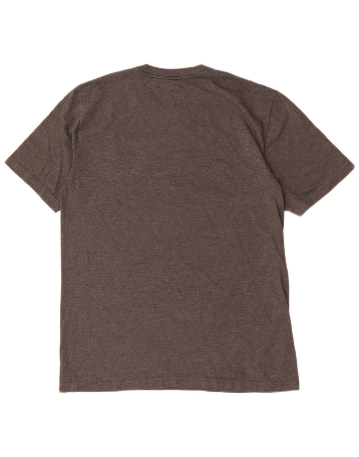 Nike Herren-T-Shirt mit regulärer Passform, mittelgrau meliertem Polyester
