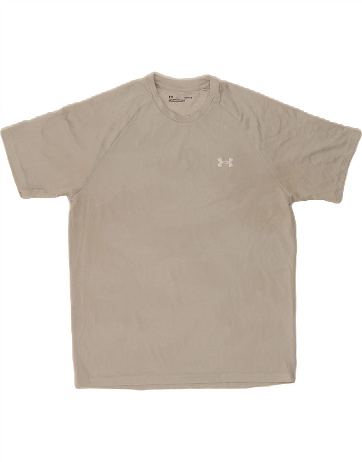 UNDER ARMOUR Mens T-Shirt Top Large Grey Polyester Vintage Under Armour and Second-Hand Under Armour from Messina Hembry 