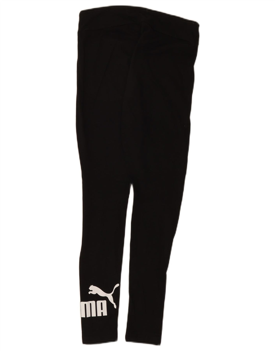 Puma Damen Graphic Leggings UK 8 Small Schwarz Baumwolle