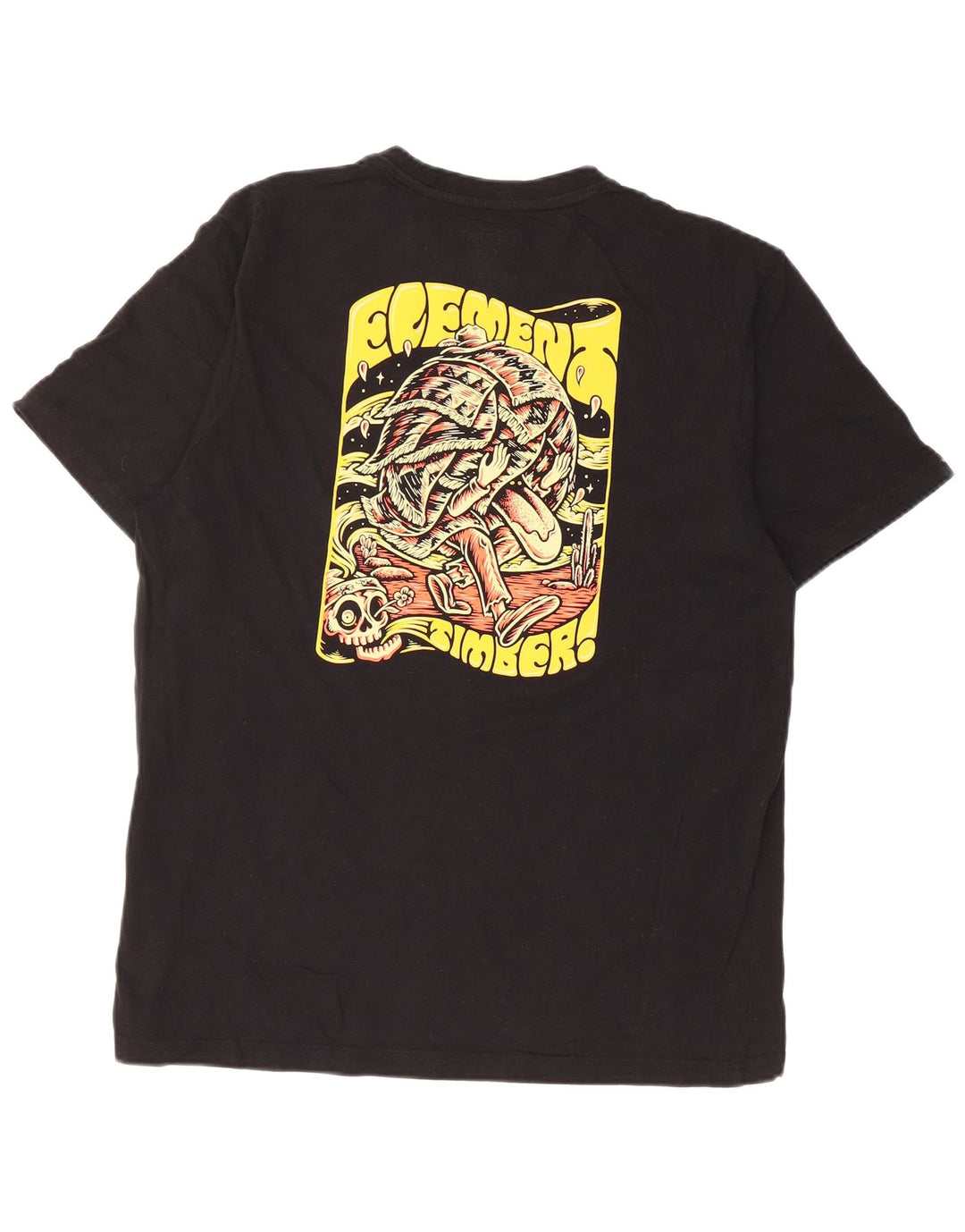 Element Herren-T-Shirt mit normaler Passform, mittelschwarz, Baumwolle