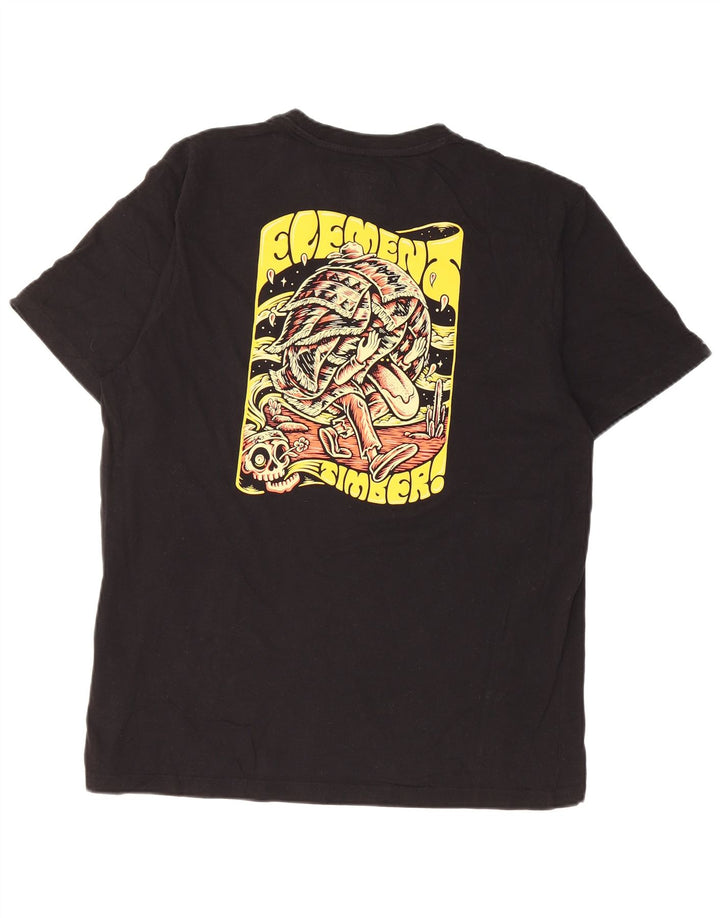 Element Herren-T-Shirt mit normaler Passform, mittelschwarz, Baumwolle