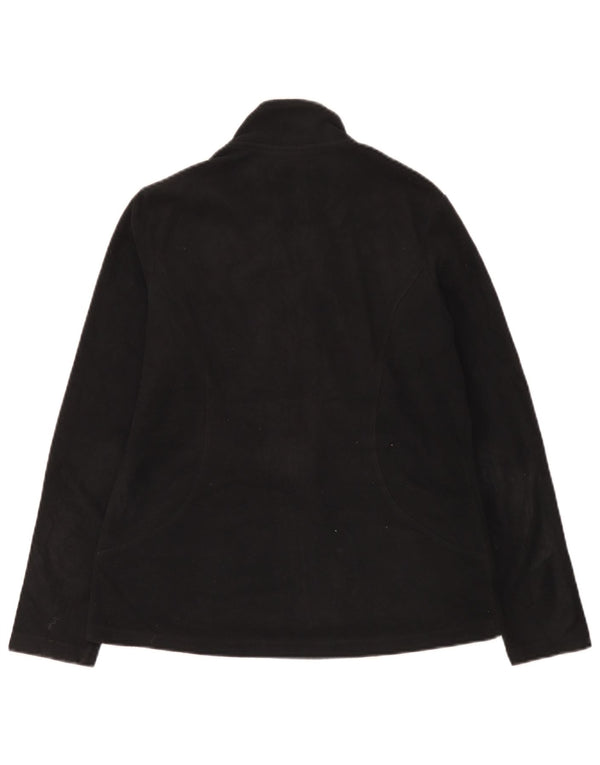Marks & Spencer Damen Fleecejacke UK 12 Medium Schwarz Polyester