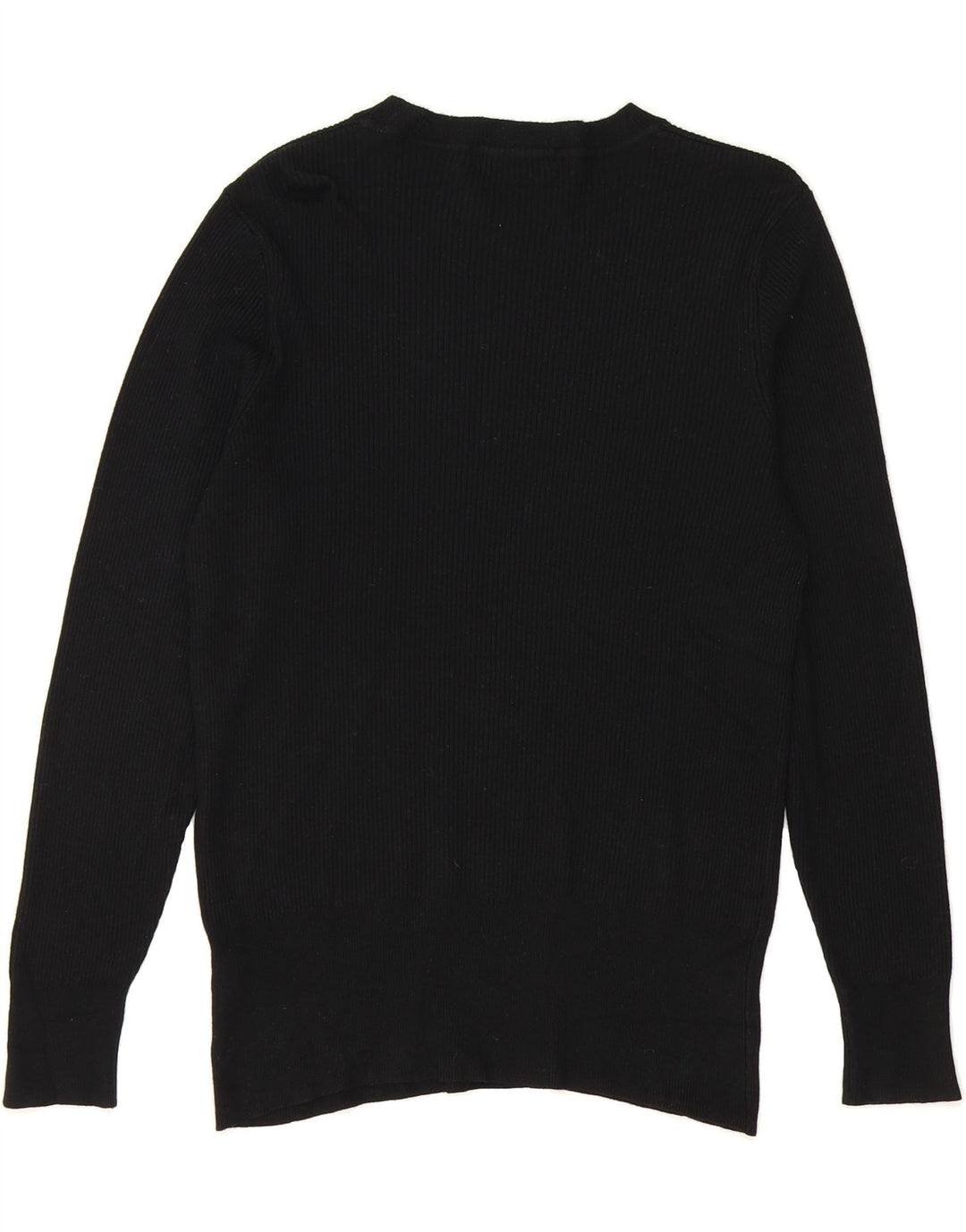 MARKS & SPENCER Womens Crew Neck Jumper Sweater UK 16 Large Black Viscose Vintage Marks & Spencer and Second-Hand Marks & Spencer from Messina Hembry 