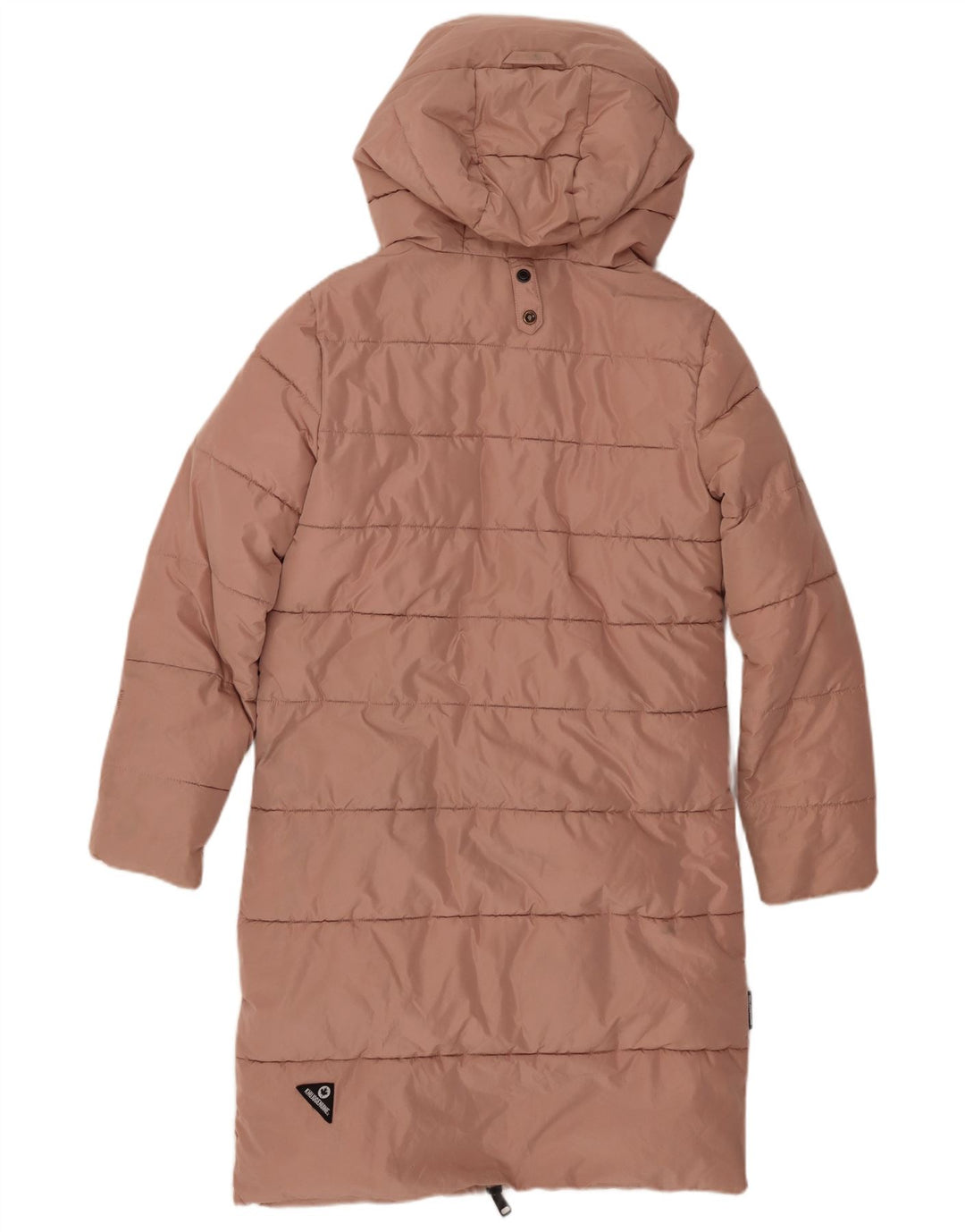 KHUJO Damen Übergroßer, wattierter Mantel mit Kapuze, UK 6, XS, Rosa, Polyester