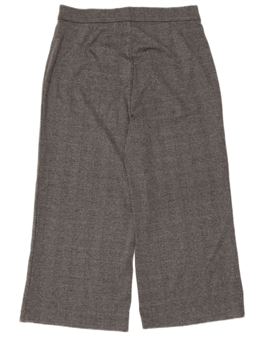 Marks & Spencer Damen-Hose, kurz geschnitten, UK 46, Größe L, W34, L24, grau kariert
